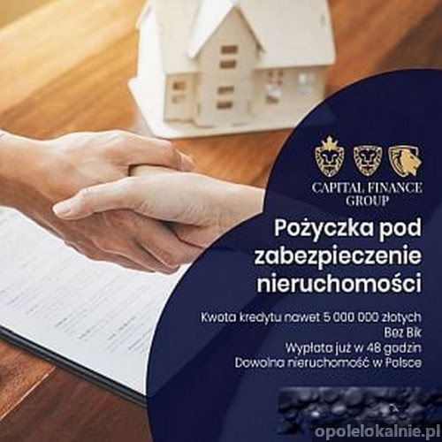 Finansowanie oddlużeniowo inwestycyjne pod hipoteke nieruchomosci do 50 mln